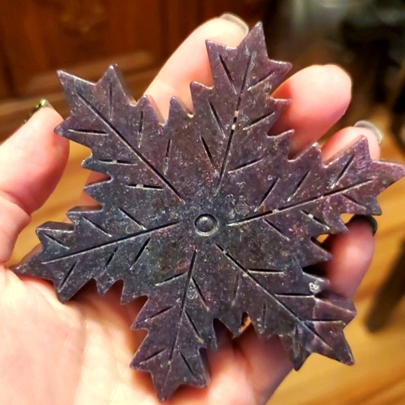 Set of Four Ocean Jasper Snowflakes ❄️❄️❄️❄️ - Picture 7 of 7